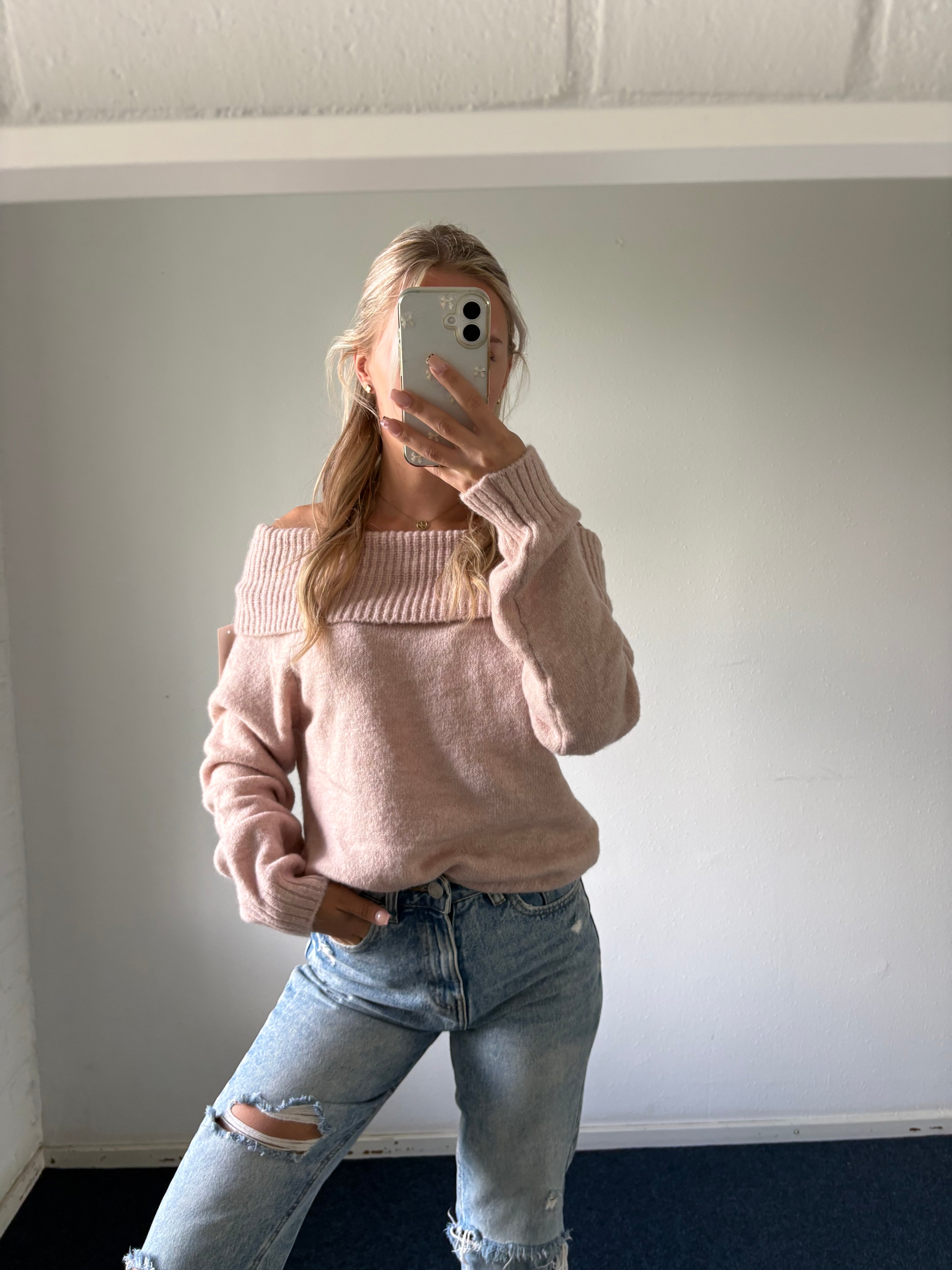 Off shoulder sweater