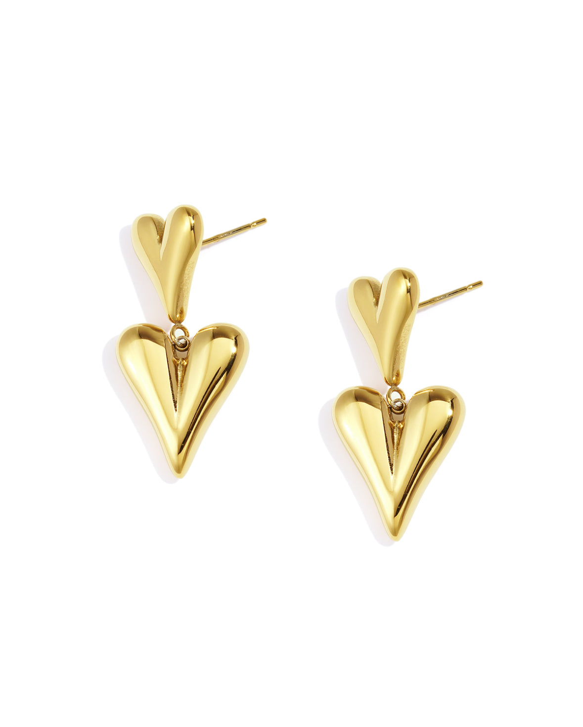 Earrings heart two